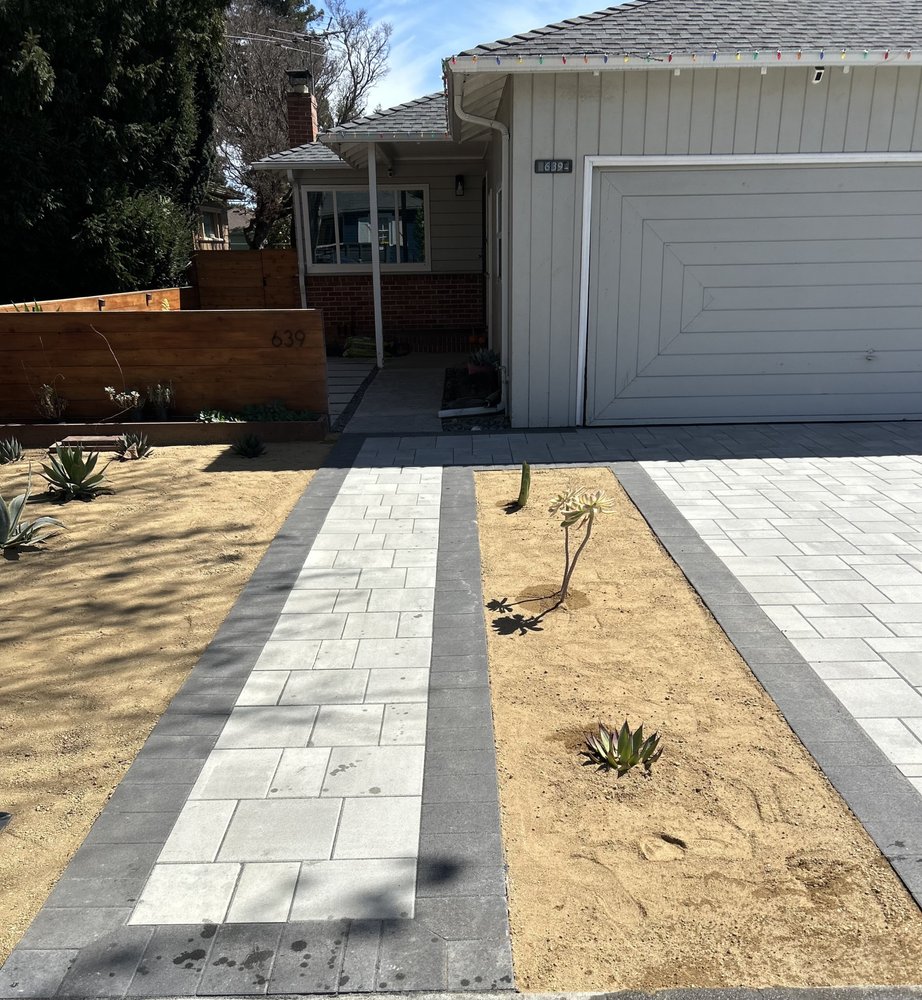 Backyard paver patio
